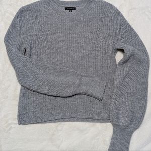 Knit Trumpet Sleeve Sweatshirt